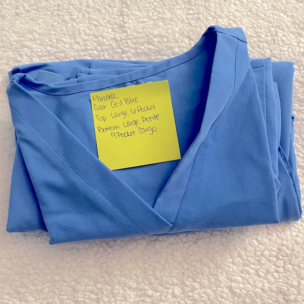 Mandala Ceil Blue Scrub Set